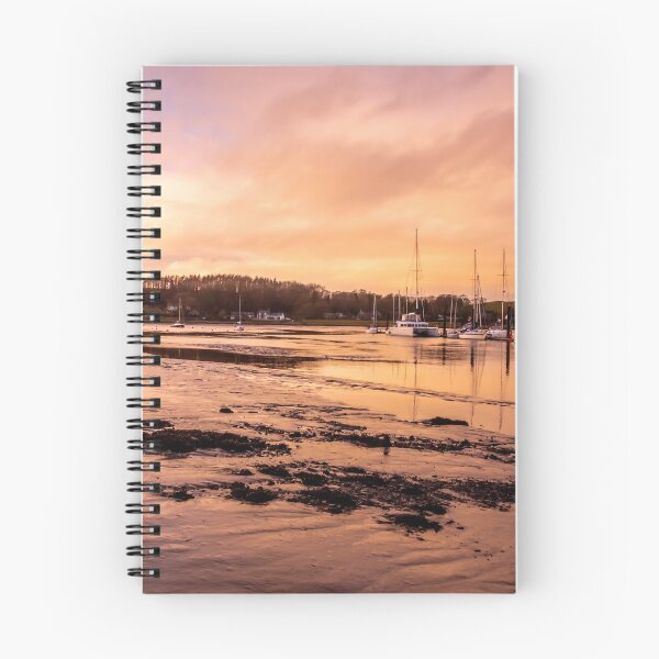 Item preview, Golden Sunset over the River Dee estuary and Kirkcudbright marina, Dumfries and Galloway, Scotland designed and sold by SnapTPhotograph.