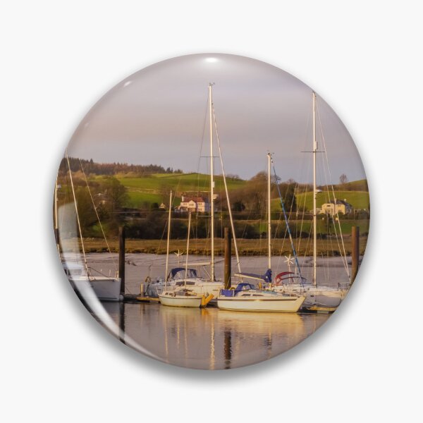 Item preview, Yachts and boats moored at Kirkcudbright Marina, reflecting on the water at sunset during low tide, Dumfries and Galloway, Scotlands designed and sold by SnapTPhotograph.