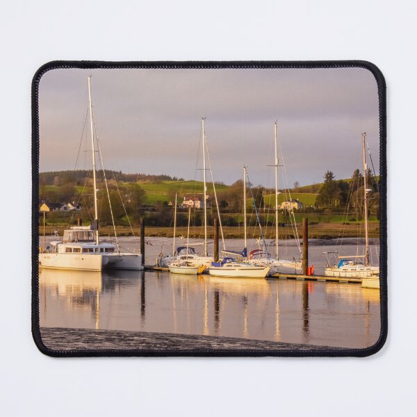 Item preview, Yachts and boats moored at Kirkcudbright Marina, reflecting on the water at sunset during low tide, Dumfries and Galloway, Scotlands designed and sold by SnapTPhotograph.