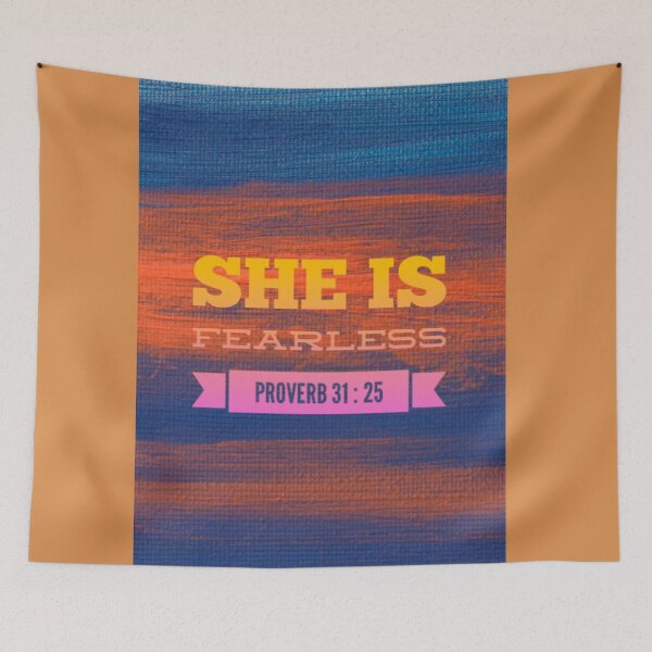 Item preview, She is fearless Proverb 31:25 designed and sold by Delicarte.