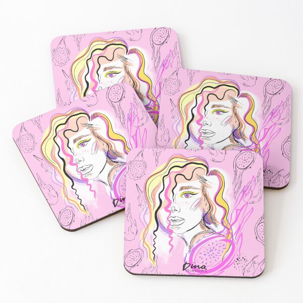 Item preview, Girl Portrait. Dragon Fruit mood designed and sold by Dina Stoianova.