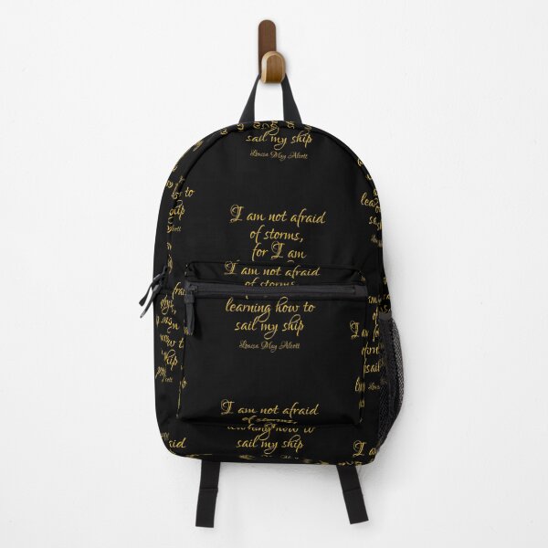 Item preview, I Am Not Afraid Of Storms For I Am Learning How Sail My Ship - Louisa May Alcott Quote - Gold designed and sold by PhiloJourney.