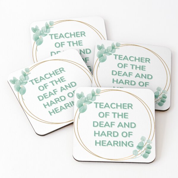 Item preview, Teacher of the Deaf and Hard of Hearing (TOD) in Greenery Hoop designed and sold by Hear4theEars.