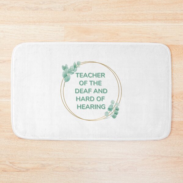 Item preview, Teacher of the Deaf and Hard of Hearing (TOD) in Greenery Hoop designed and sold by Hear4theEars.