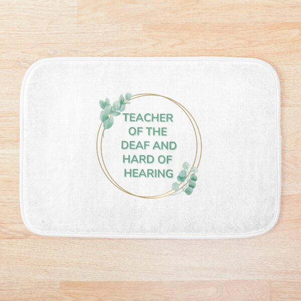 Item preview, Teacher of the Deaf and Hard of Hearing (TOD) in Greenery Hoop designed and sold by Hear4theEars.