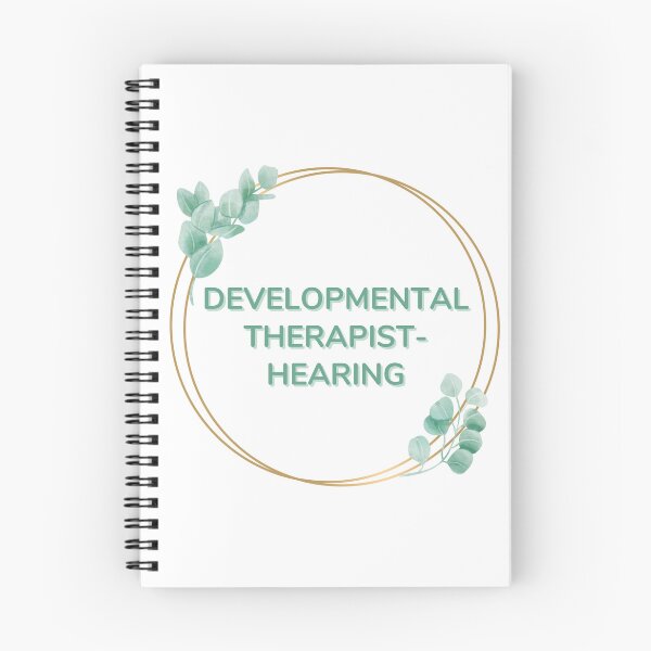 Item preview, Developmental Therapist - Hearing in Greenery Hoop designed and sold by Hear4theEars.