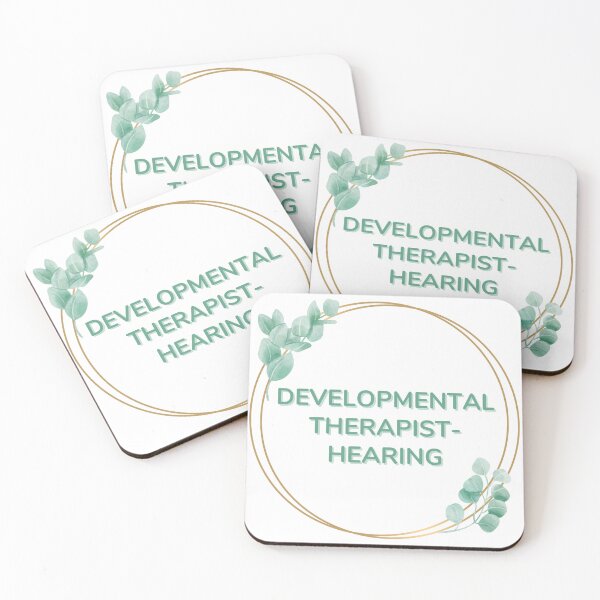 Item preview, Developmental Therapist - Hearing in Greenery Hoop designed and sold by Hear4theEars.