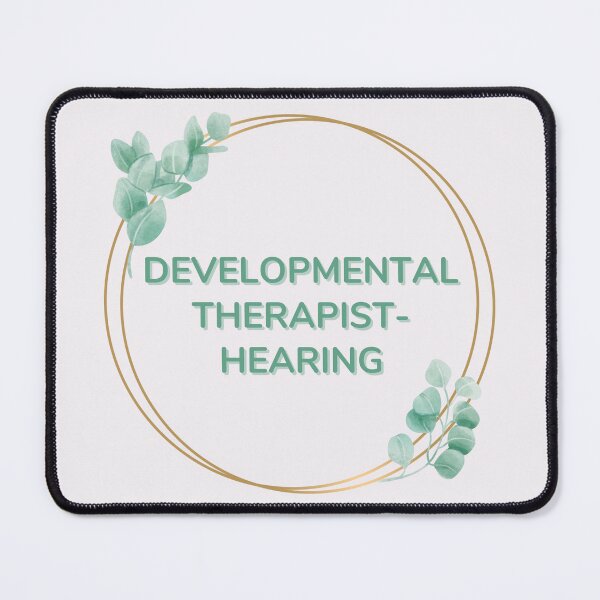 Item preview, Developmental Therapist - Hearing in Greenery Hoop designed and sold by Hear4theEars.