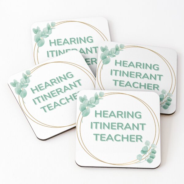 Item preview, Hearing Itinerant Teacher in Greenery Hoop designed and sold by Hear4theEars.