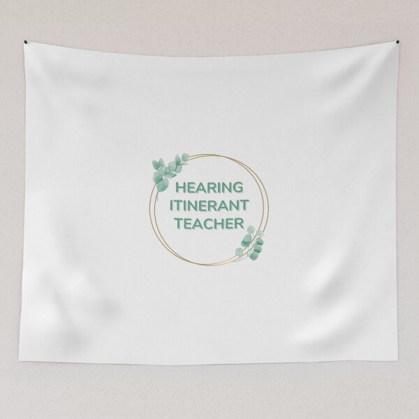 Item preview, Hearing Itinerant Teacher in Greenery Hoop designed and sold by Hear4theEars.