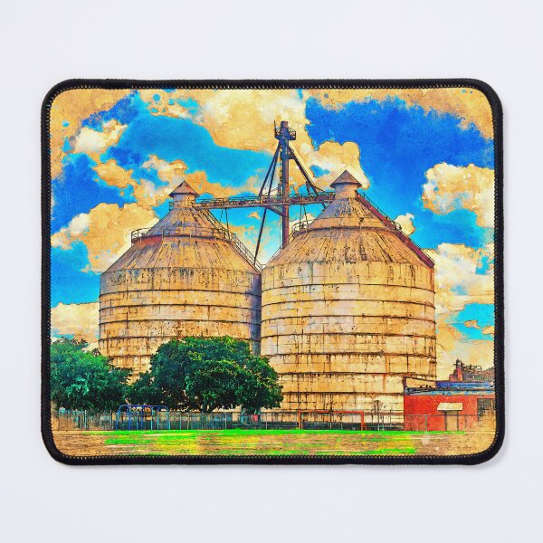 Item preview, Magnolia Silos in Waco, Texas - digital painting designed and sold by NickoPrints.