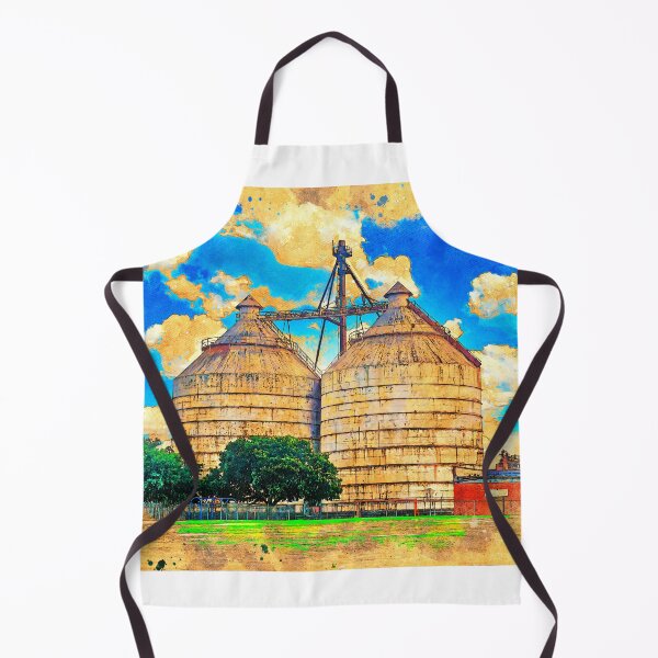 Item preview, Magnolia Silos in Waco, Texas - digital painting designed and sold by NickoPrints.