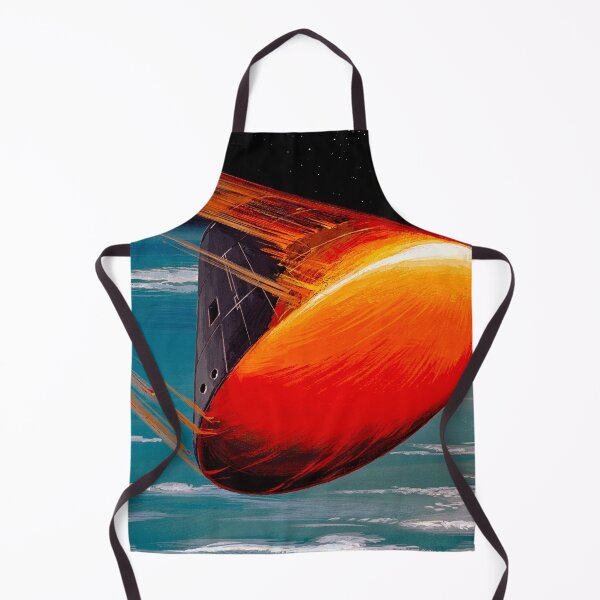 Item preview, Apollo 8 command module in re-entry - 1968 Concept Art designed and sold by arthook.