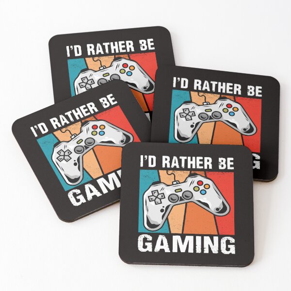 Item preview, I'd rather be gaming funny retro video game life  designed and sold by Majesticoo.