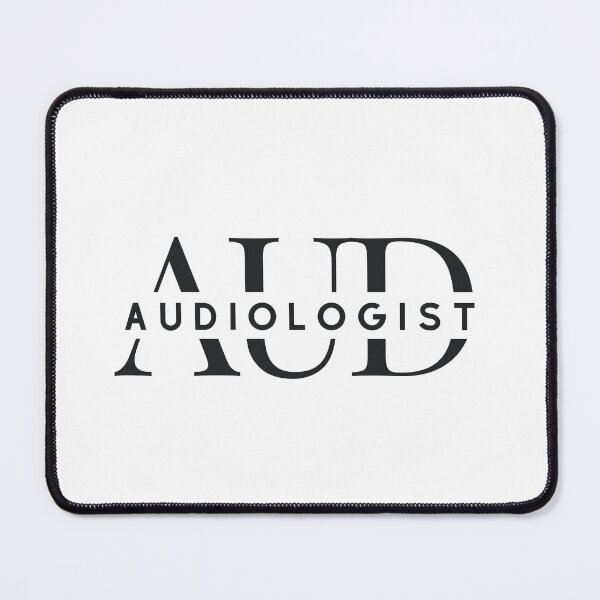 Aperçu de l'œuvre Audiologiste (AUD) en superposition noir et blanc créée et vendue par Hear4theEars.