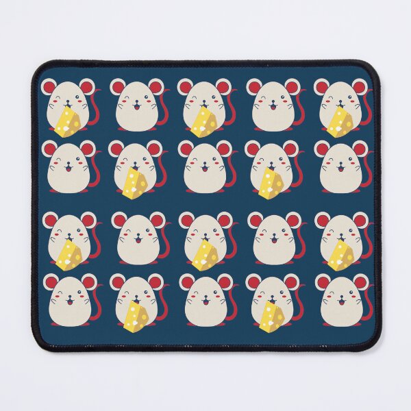 Item preview, Mouse and cheese pattern  designed and sold by LukjanovArt.