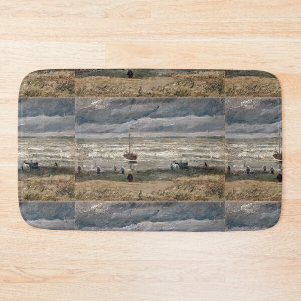 Item preview,  Beach at Scheveningen in Stormy Weather. designed and sold by Body-and-nature.