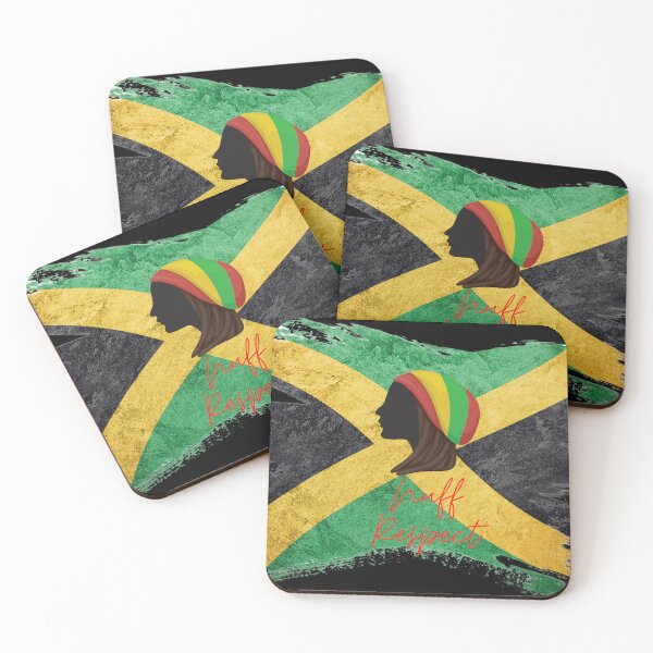 Item preview, Boceto de Nuff Respect Rastafarian Girl con bandera de Jamaica designed and sold by M-Infinite.