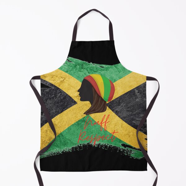 Item preview, Boceto de Nuff Respect Rastafarian Girl con bandera de Jamaica designed and sold by M-Infinite.