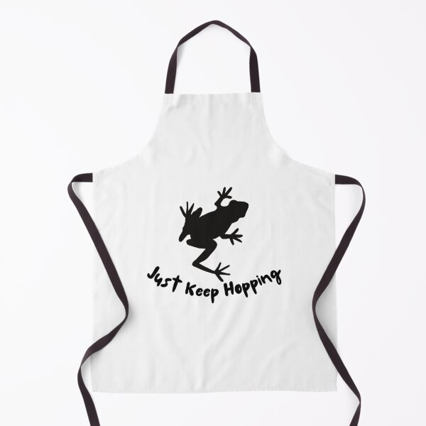 Item preview, Just Keep hopping Frog Aesthetic Frog Pun Inspirational Quote designed and sold by CaitU.