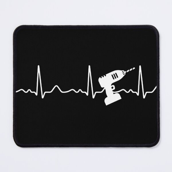 Item preview, Cordless screwdriver - heartbeat, pulse, heart line, ECG designed and sold by Mohja-Design.