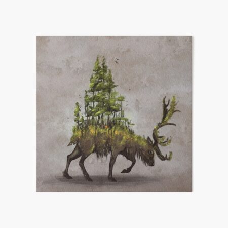 Forest Deer Art Board Print