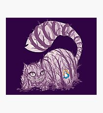 Inside wonderland (cheshire cat) Photographic Print