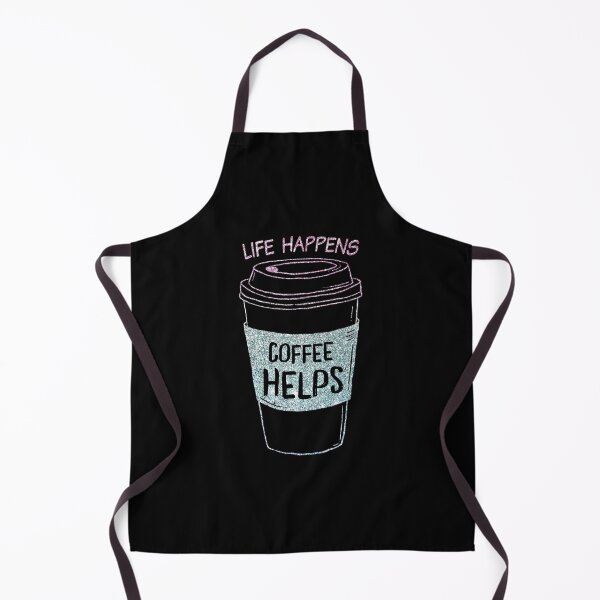 Item preview, Life Happens, Coffee Helps - Coffee Funny quote designed and sold by OutcastBrain.
