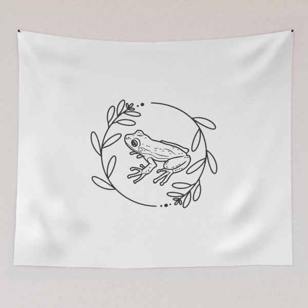 Item preview, Frog Aesthetic Floral Frog Pun Cottagecore Botanical designed and sold by CaitU.