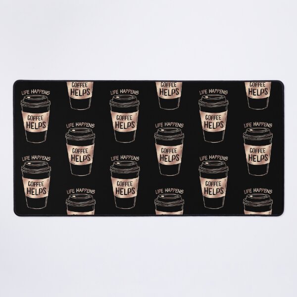 Item preview, Life Happens, Coffee Helps - Coffee Funny quote designed and sold by OutcastBrain.