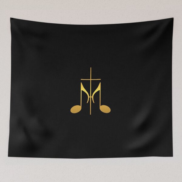 Item preview, Gospel music note with cross (gold color) designed and sold by lisaberton.