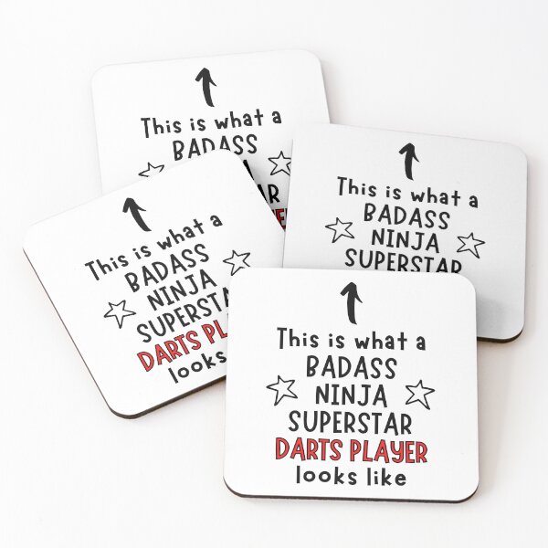 Item preview, This is what a Badass, Ninja, Superstar, Darts player looks like designed and sold by TheGreenGoat.