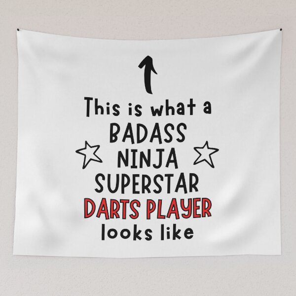 Item preview, This is what a Badass, Ninja, Superstar, Darts player looks like designed and sold by TheGreenGoat.