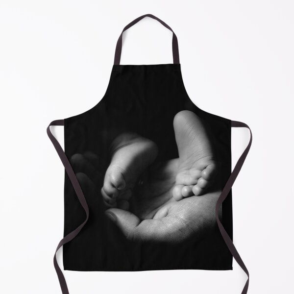 Item preview, A new born baby - tiny feet - black and white minimalism fine art       designed and sold by Bob-Moon-Art.