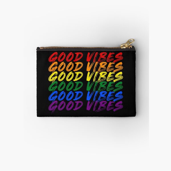 Item preview, Painted font Good vibes quote pride colors  designed and sold by NerdnGeekshop.