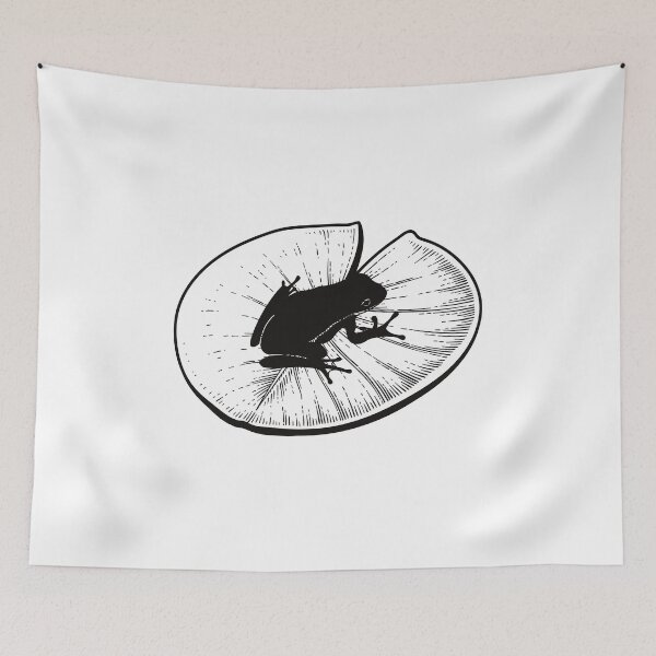 Item preview, Frog Aesthetic Frog on Lilypad Frog Pun Cottagecore Cottage Core designed and sold by CaitU.