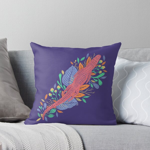 Item preview, Floating Alligator with Flowers designed and sold by brouhahabazaar.