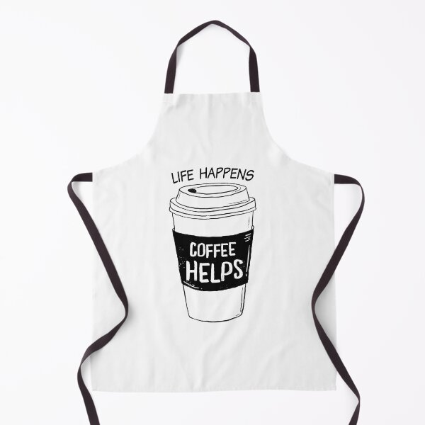 Item preview, Life Happens, Coffee Helps - Coffee Funny quote designed and sold by OutcastBrain.