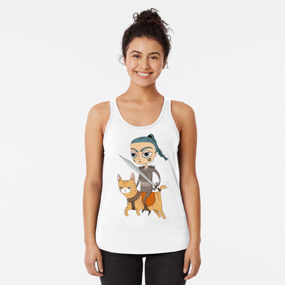 Vista previa del artículo con la obra «Camiseta con espalda nadadora», diseñado y vendido por agrapedesign.