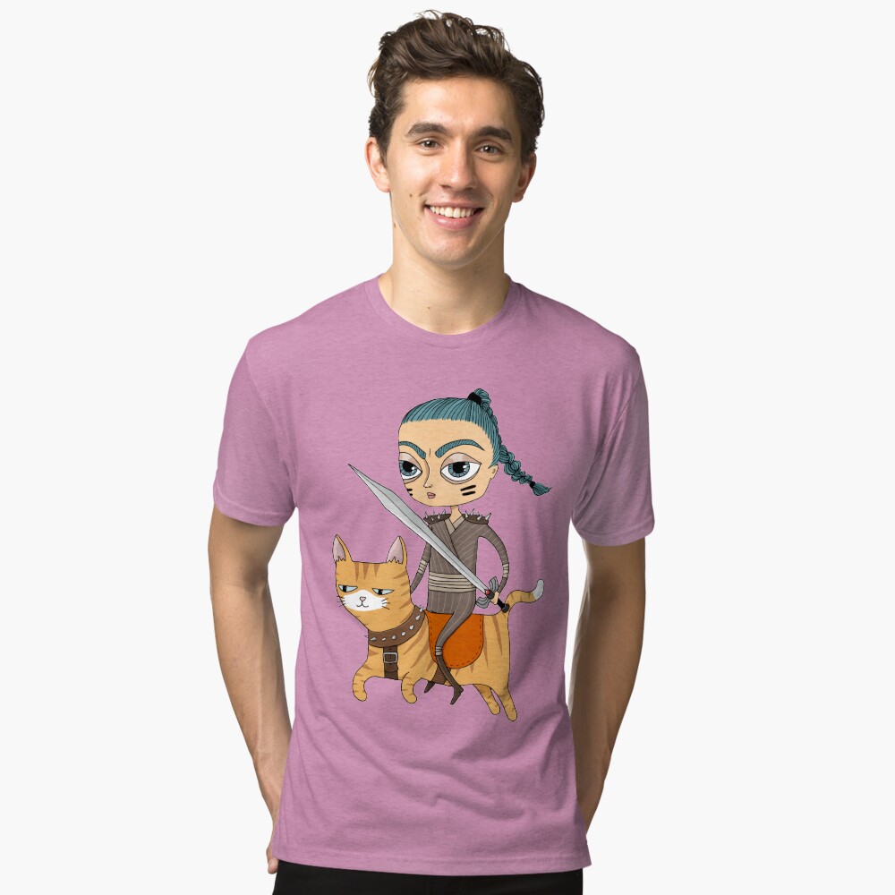 Vista previa del artículo con la obra «Camiseta de tejido mixto», diseñado y vendido por agrapedesign.