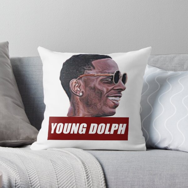 Young dolph Throw Pillow