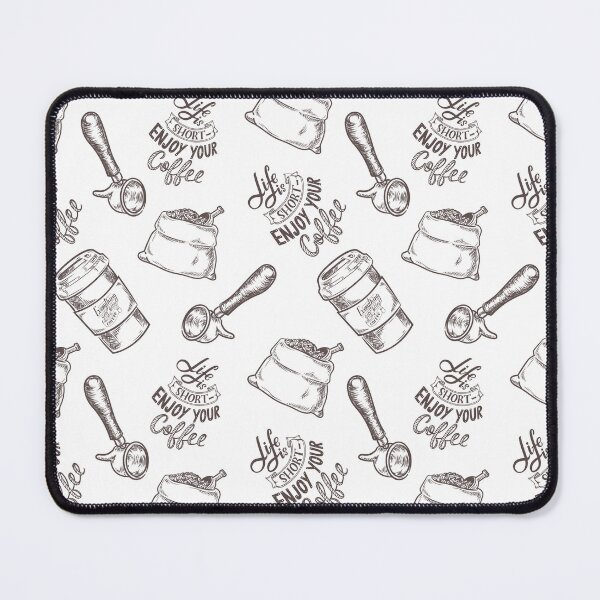 Item preview, Life Is Short, Enjoy Your Coffee Pattern designed and sold by CWolff.