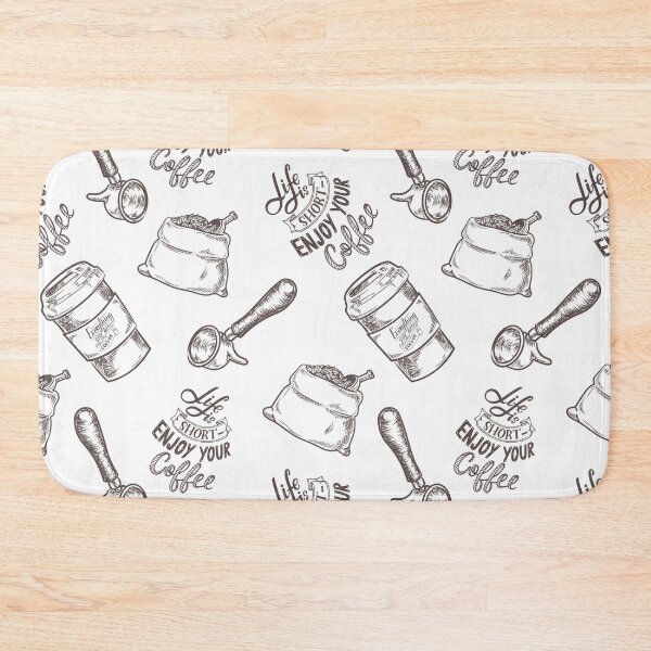Item preview, Life Is Short, Enjoy Your Coffee Pattern designed and sold by CWolff.