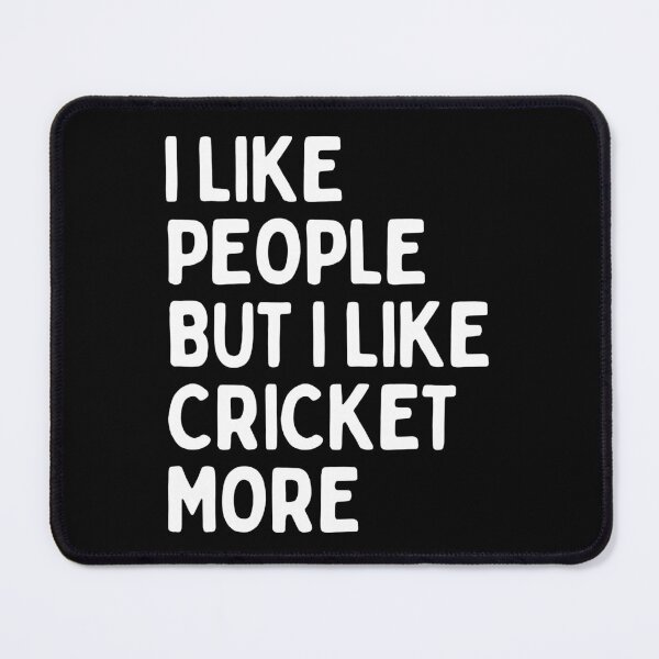 Item preview, I like people BUT I like cricket more designed and sold by TheGreenGoat.