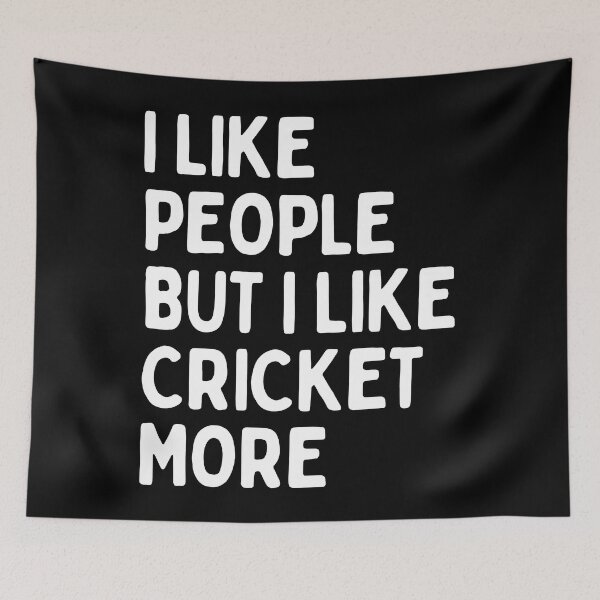 Item preview, I like people BUT I like cricket more designed and sold by TheGreenGoat.