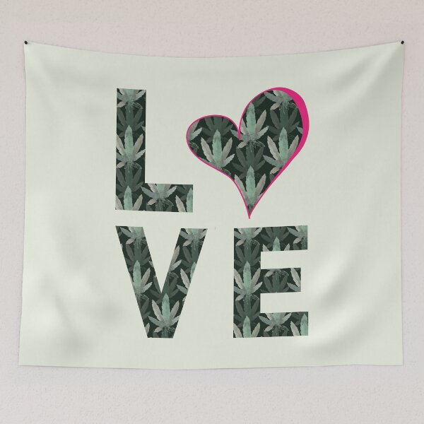 Item preview, Love Hemp Heart Watercolour `Illustration designed and sold by TheLomiLoveBus.