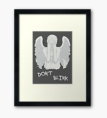 Don't blink - Weeping Angels Framed Print