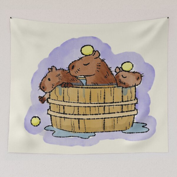 Item preview, Capybara Onsen designed and sold by buttburner.