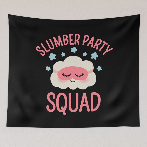 Item preview, Slumber party Squad For Sleepover Party With Cloud and Stars designed and sold by JokeGysen.