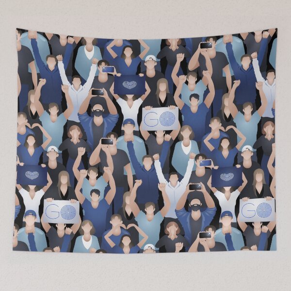 Item preview, Crowd of cheering fans designed and sold by Ekaterina Glazkova.